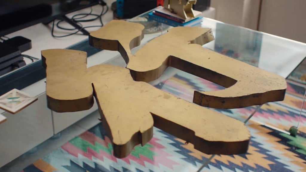 One of Thierry Chow's proudest purchases is of an old metal shop sign (above) of the Chinese character ‘hong’, which means ‘business firm’.