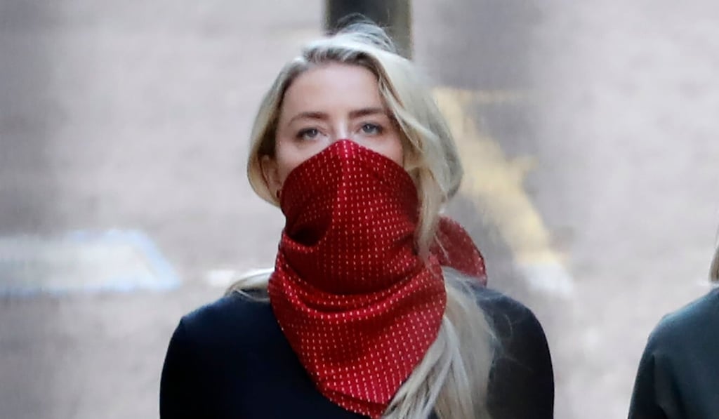 Amber Heard, American actress and former wife of Hollywood actor Johnny Depp, arrives at the High Court in London on July 7. Photo: AFP