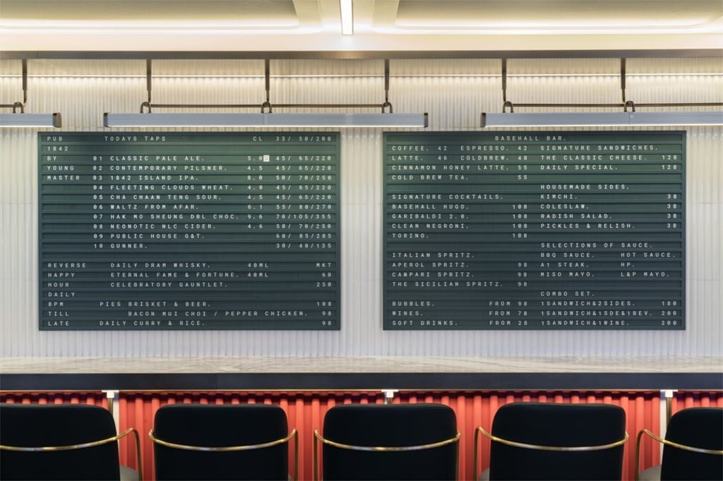A section of BaseHall food court’s interior in the basement of Jardine House. Photo: BaseHall