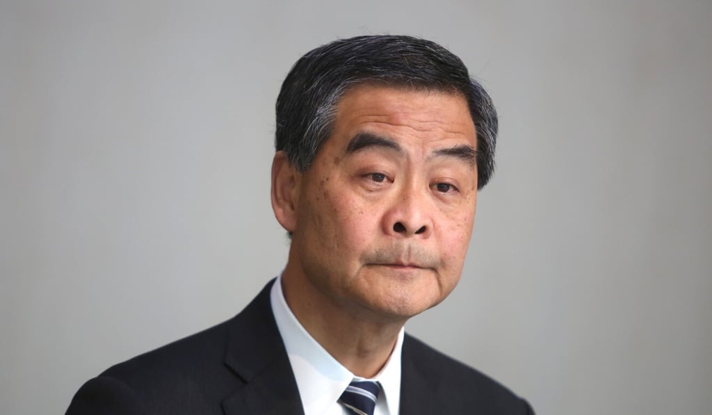 Former Hong Kong chief executive Leung Chun-ying. Photo: Sam Tsang Former Hong Kong chief executive Leung Chun-ying. Photo: Sam Tsang