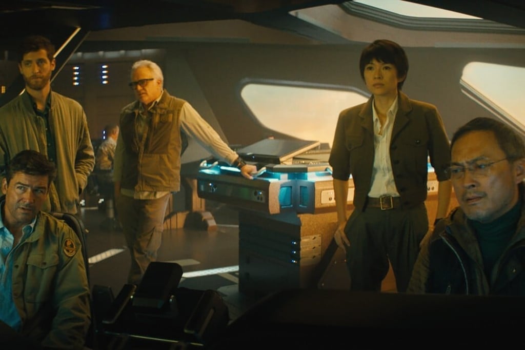 Zhang Ziyi (second from right) in a still from Godzilla: King of the Monsters (2019).