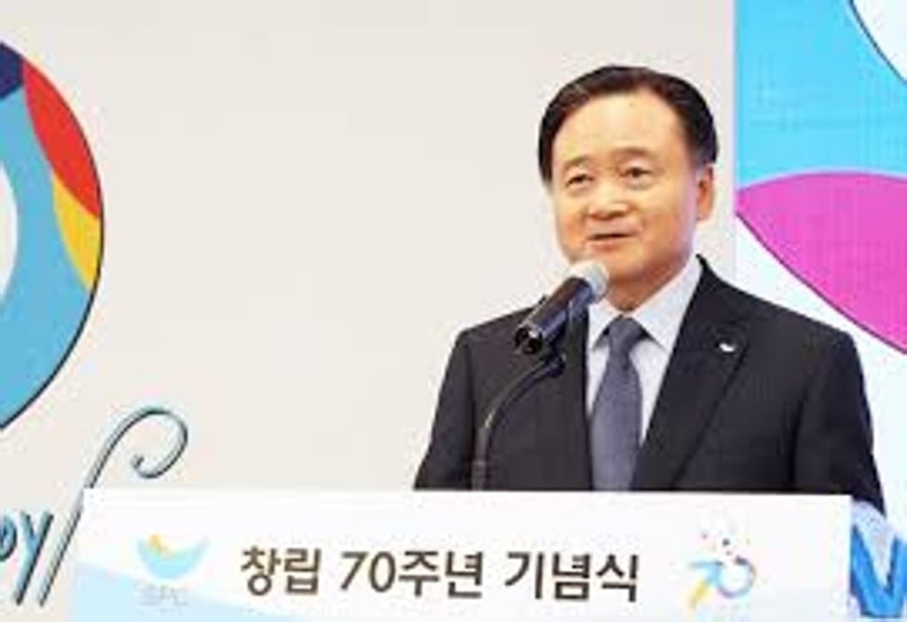 SPC Group's chairman Hur Young-in during a company event in Seoul on October 28, 2015. Photo: The Korea Times SPC Group's chairman Hur Young-in during a company event in Seoul on October 28, 2015. Photo: The Korea Times