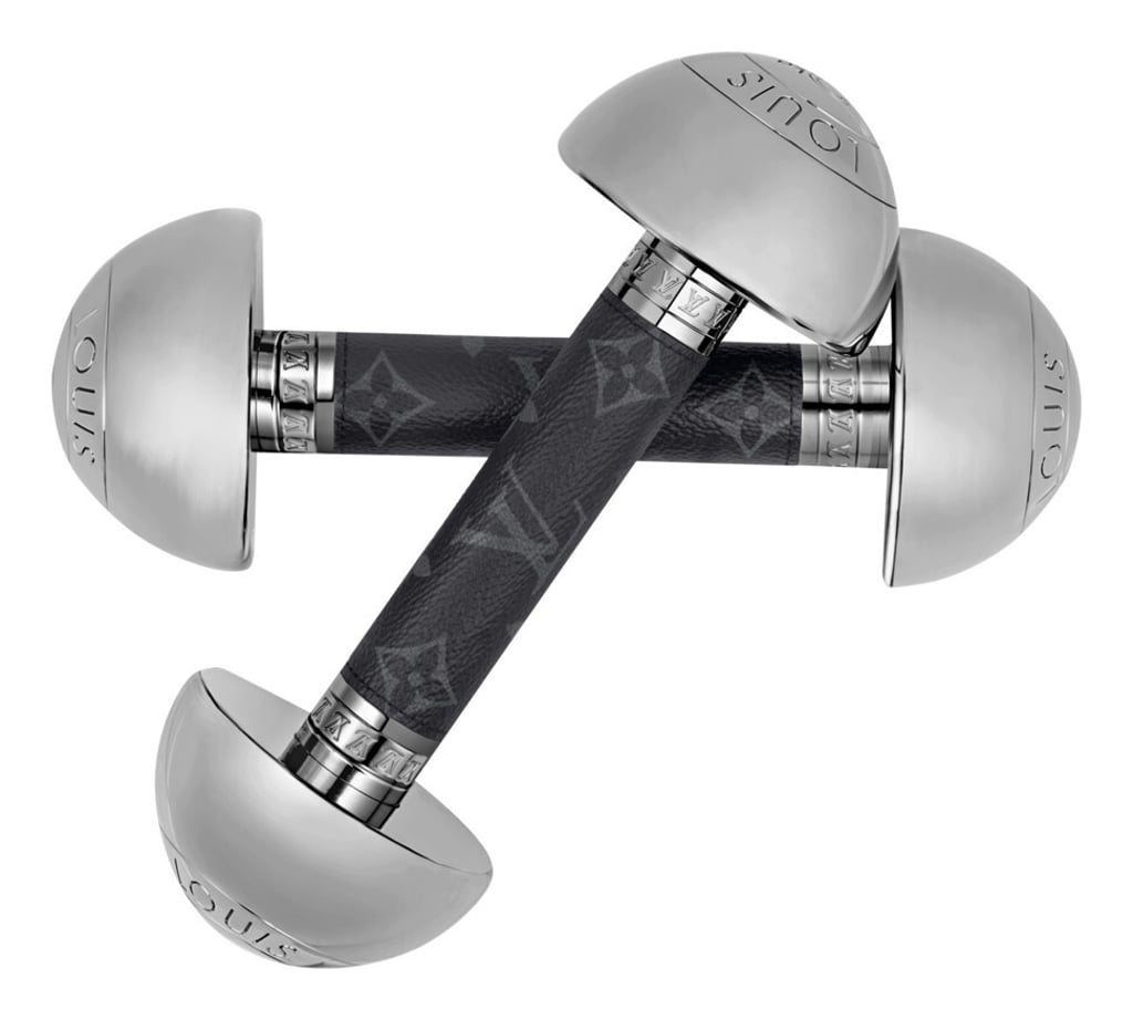 Louis Vuitton dumbbells. Photo: Louis Vuitton Louis Vuitton dumbbells. Photo: Louis Vuitton