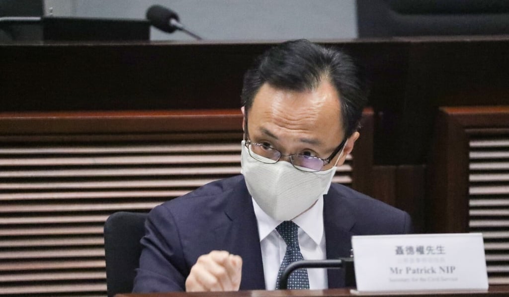 Patrick Nip speaks in Legco. Photo: Dickson Lee