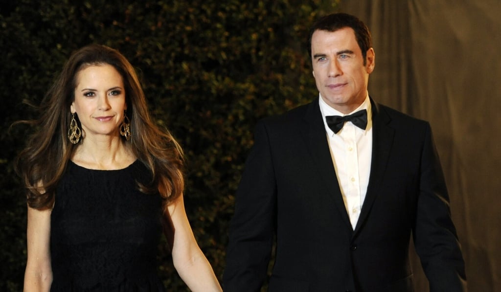 Kelly Preston and John Travolta in 2011. File photo: AP