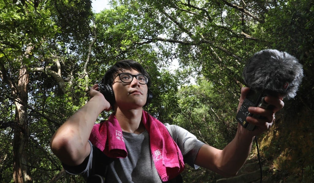 Sound engineer Andrew Kan at Kowloon Reservoir. Photo: K. Y. Cheng