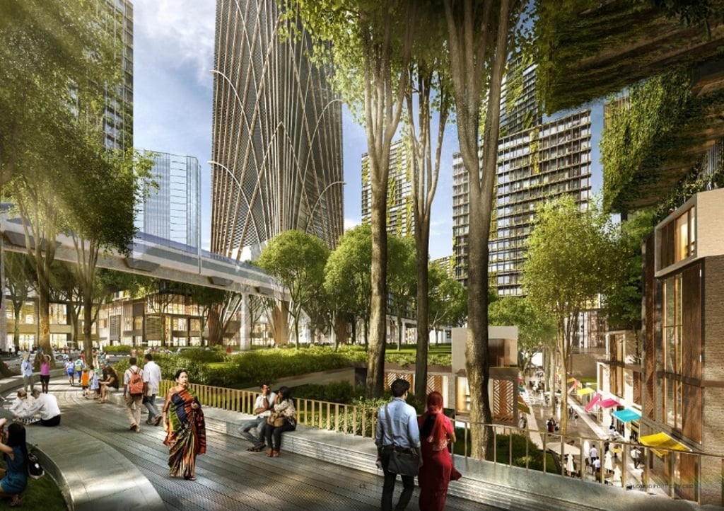 Environmental sustainability is a priority at Port City Colombo, which will position itself as the ‘green lungs’ of the Sri Lankan capital by featuring public parks and open spaces, and minimising the use of heavy traffic to reduce pollutants and greenhouse gas emissions. Environmental sustainability is a priority at Port City Colombo, which will position itself as the ‘green lungs’ of the Sri Lankan capital by featuring public parks and open spaces, and minimising the use of heavy traffic to reduce pollutants and greenhouse gas emissions.