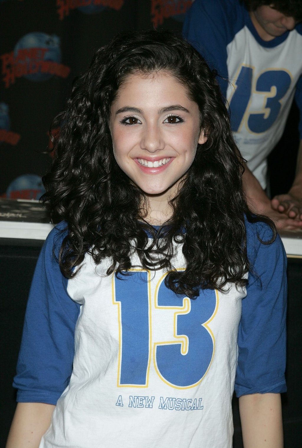 Throwback – a 15-year-old Ariana Grande visits New York’s Planet Hollywood in 2018. Photo: Getty