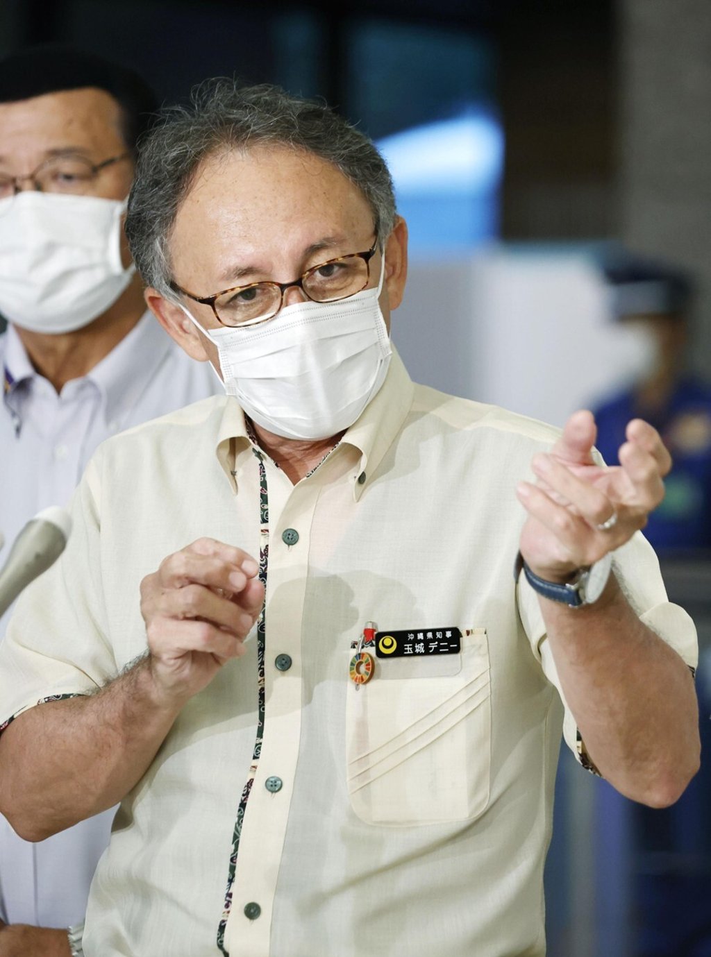 Okinawa governor Denny Tamaki says local people have been shocked at the outbreaks on US bases. Photo: Kyodo Okinawa governor Denny Tamaki says local people have been shocked at the outbreaks on US bases. Photo: Kyodo