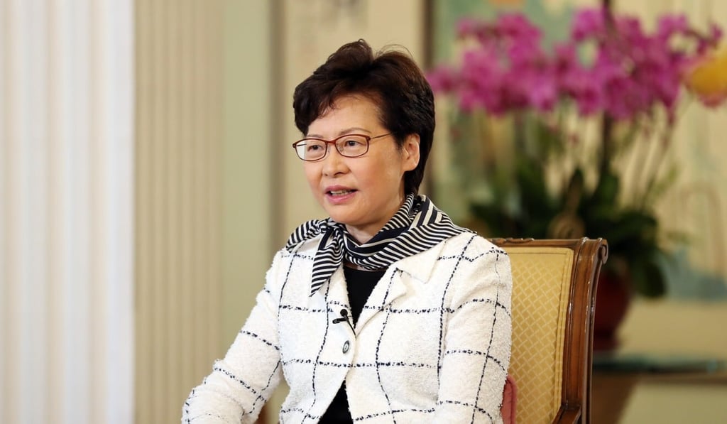 City leader Carrie Lam told a local television programme on Thursday night that the shortcomings in Hong Kong’s education system were political in nature. Photo: Xinhua