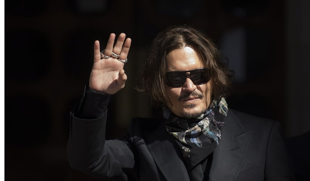 US actor Johnny Depp arrives at court in London on Monday. Ex-wife Amber Heard gave testimony. Photo: EPA-EFE