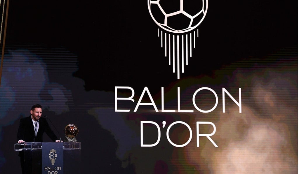 Lionel Messi reacts after winning last year’s Ballon d'Or. Photo: AFP Lionel Messi reacts after winning last year’s Ballon d'Or. Photo: AFP