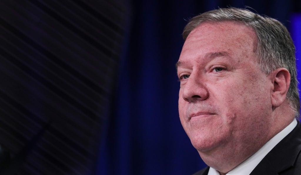 Secretary of State Mike Pompeo last week said the US rejected Beijing’s claims to most of the South China Sea. Photo: AFP Secretary of State Mike Pompeo last week said the US rejected Beijing’s claims to most of the South China Sea. Photo: AFP