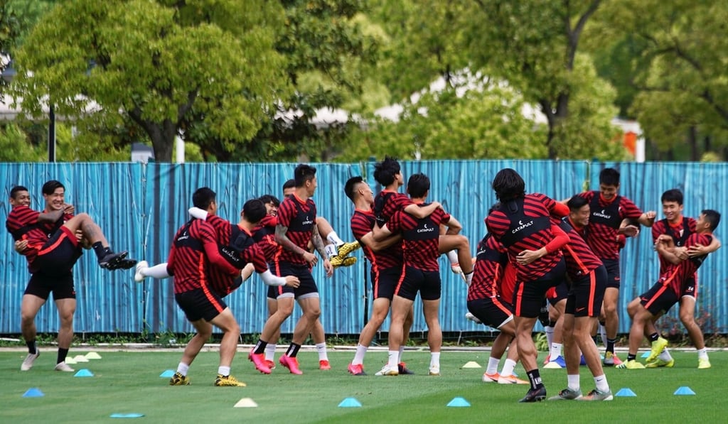 Shanghai SIPG players in training. Photo: Reuters Shanghai SIPG players in training. Photo: Reuters