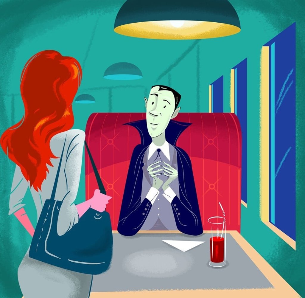 You just never know exactly what you’re in for when you go on a blind date. Illustration: Marcelo Duhalde You just never know exactly what you’re in for when you go on a blind date. Illustration: Marcelo Duhalde