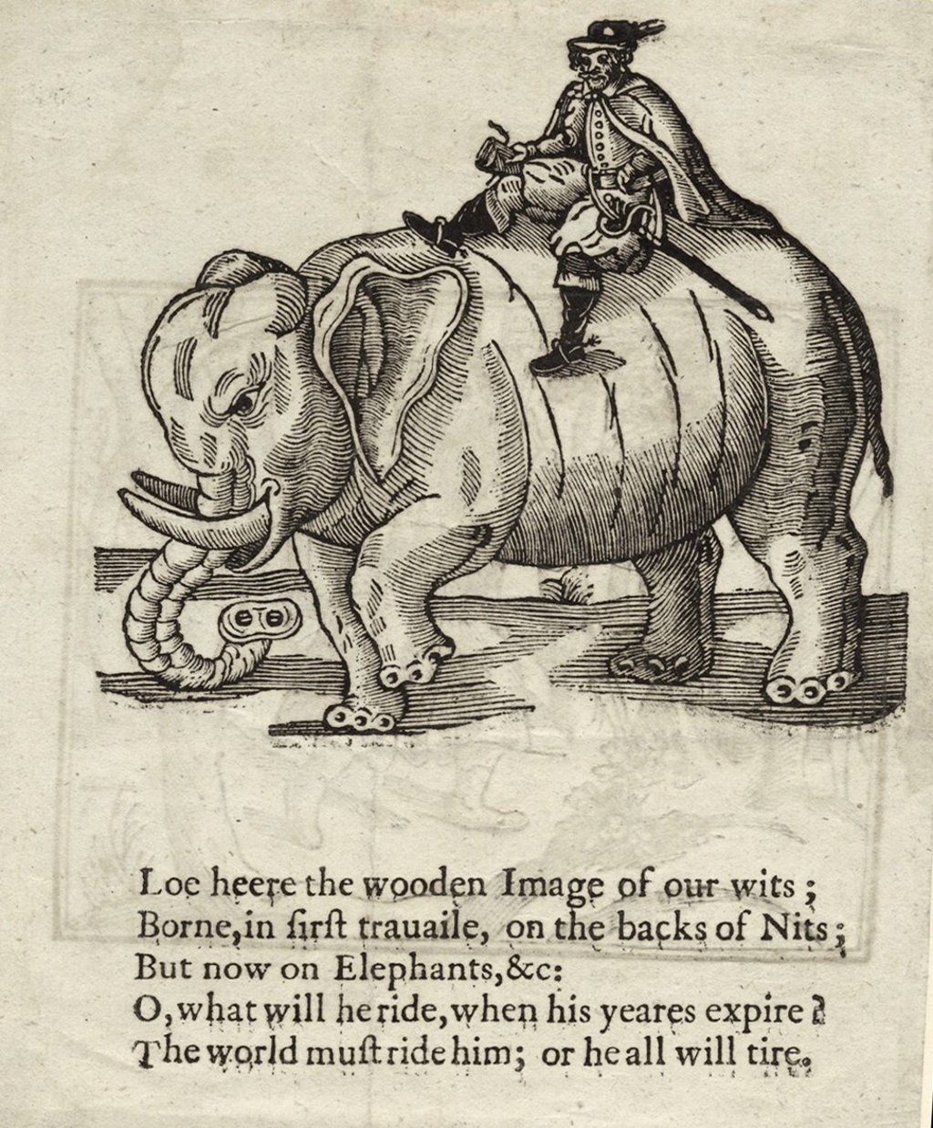 A 17th century woodcut of Coryat. Photo: Handout