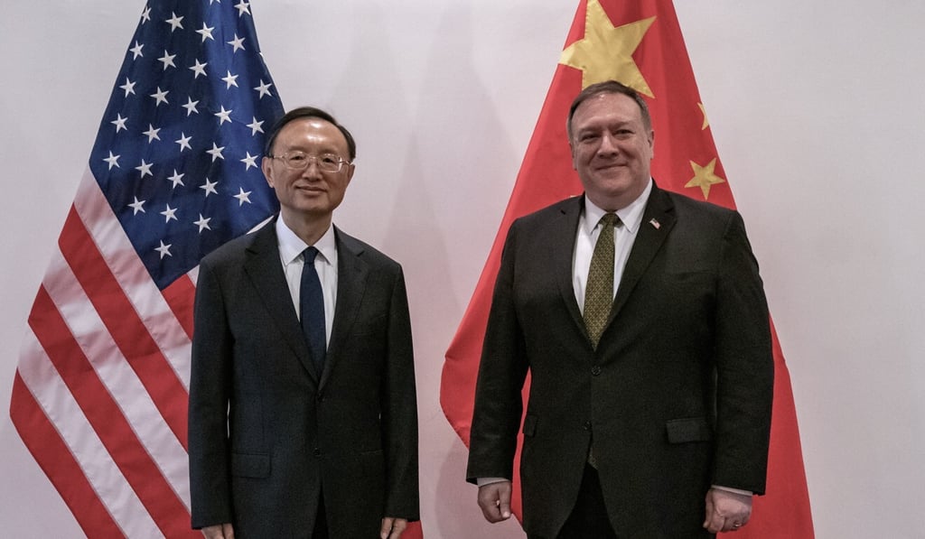 Senior Chinese diplomat Yang Jiechi and US Secretary of State Mike Pompeo in Hawai. Photo: US Department of State/DPA Senior Chinese diplomat Yang Jiechi and US Secretary of State Mike Pompeo in Hawai. Photo: US Department of State/DPA