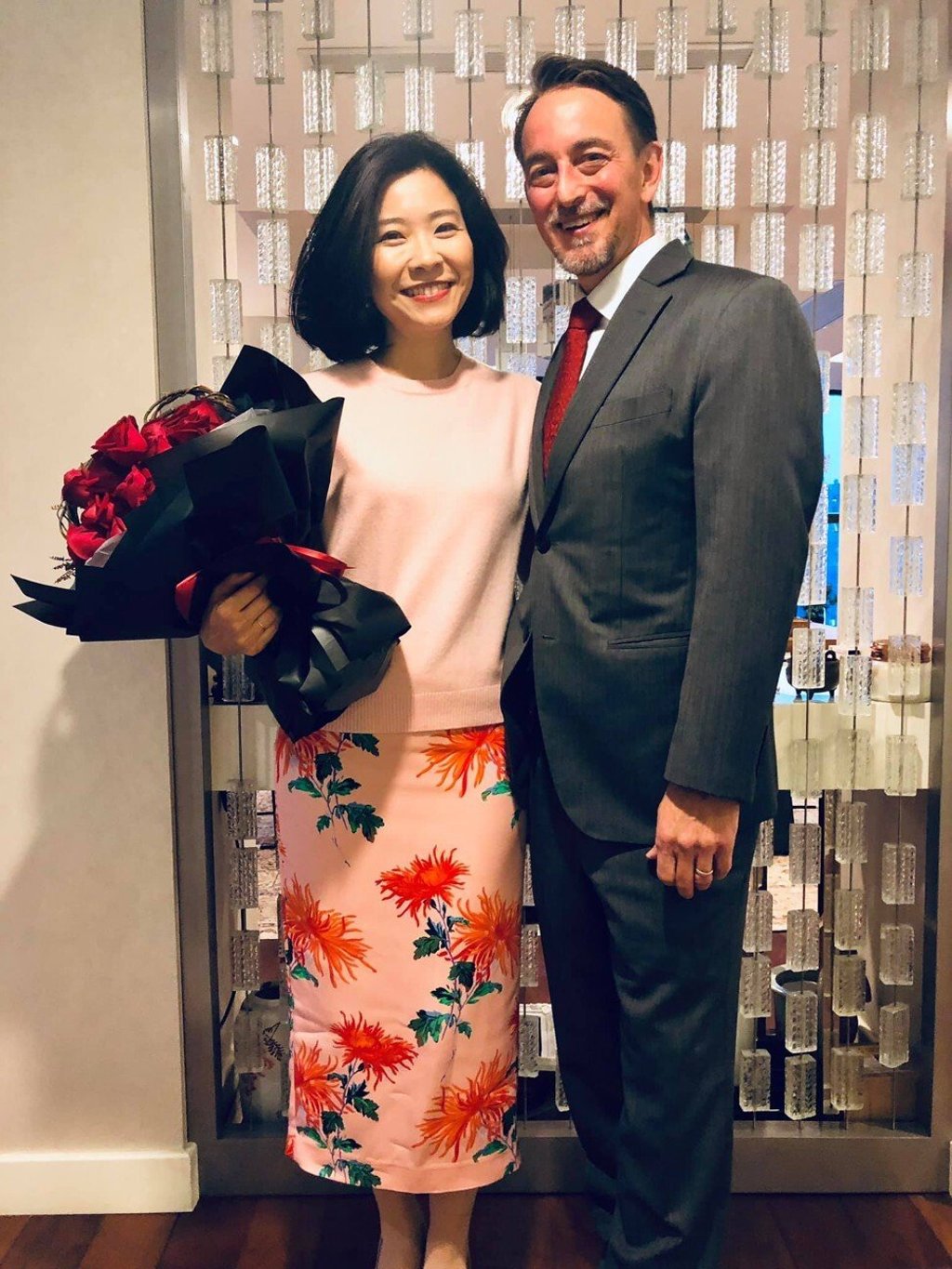 Tzu-i Chuang, who has a sizeable following on social media, with her husband, US consul general Jim Mullinax. Photo: Facebook Tzu-i Chuang, who has a sizeable following on social media, with her husband, US consul general Jim Mullinax. Photo: Facebook