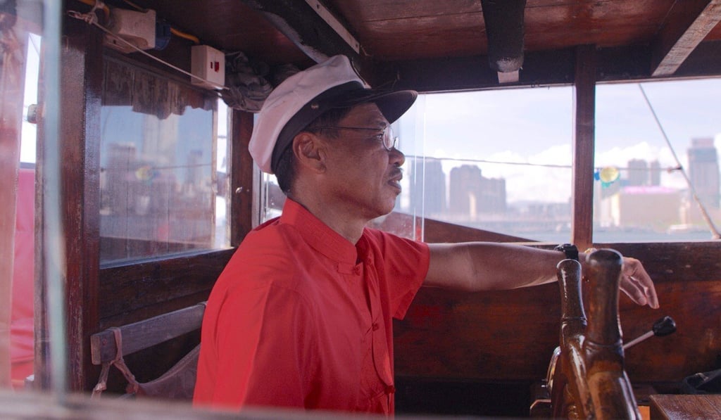Kwok Wah-hei, captain of Dukling, a Chinese junk boat used for tours of Victoria Harbour, has worked as a sailor for decades.