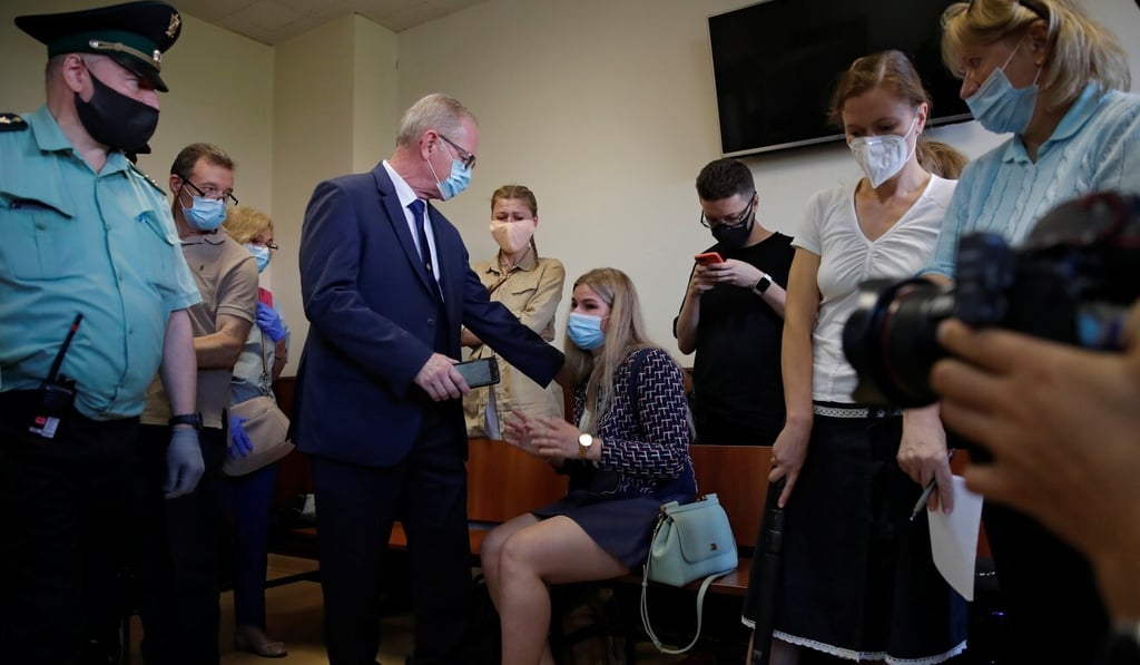 Joey Reed, father of former US marine Trevor Reed and Alina Tsybulnik, Reed’s girlfriend. Photo: Reuters Joey Reed, father of former US marine Trevor Reed and Alina Tsybulnik, Reed’s girlfriend. Photo: Reuters