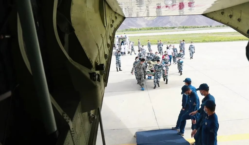 China Central Television said the Y-9 flying hospital is able to treat more than 30 wounded at the same time. Source: Handout.