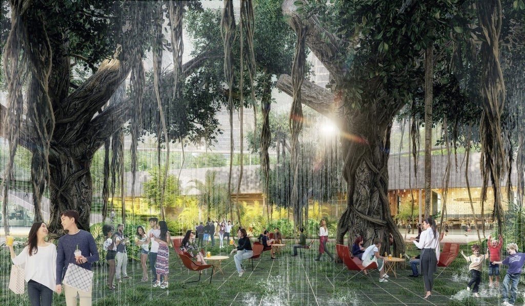 An artist’s impression of the campus-style open space. Photo: Handout