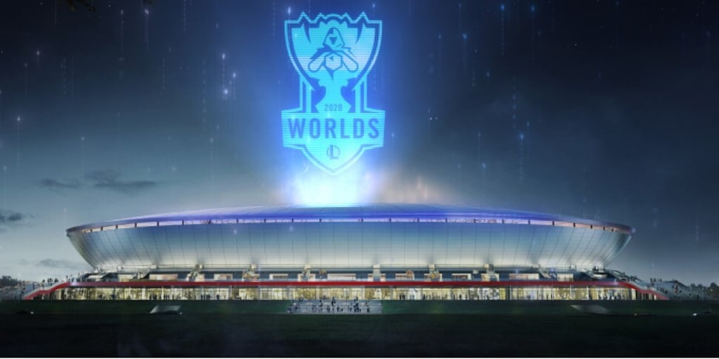 Shanghai’s Pudong Football Stadium, with an audience capacity of 33,765, is expected to open this September in time for the 2020 League of Legends World Championship, organised by American video game developer Riot Games. Photo: Handout
