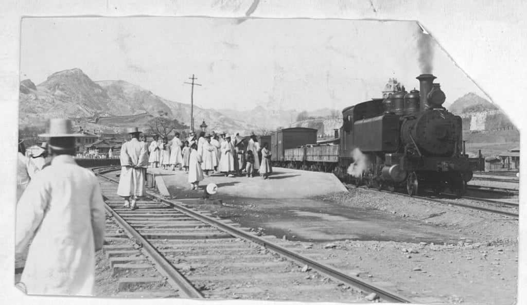 Seoul Station in Korea, shortly after its opening, circa 1900. Photo: Getty Images
