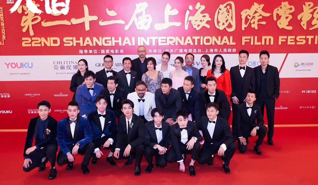 The cast and crew of The Eight Hundred at the Shanghai International Film Festival last year. Photo: Handout The cast and crew of The Eight Hundred at the Shanghai International Film Festival last year. Photo: Handout