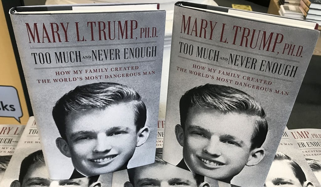 The book Too Much and Never Enough by Mary Trump is pictured in a bookstore in New York in July. Photo: Reuters