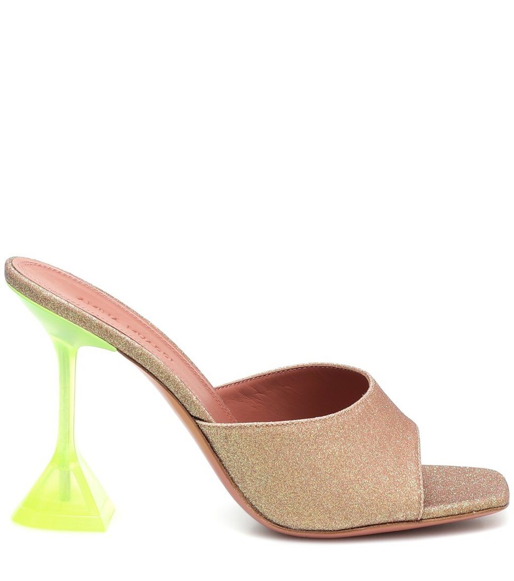 Amina Muaddi shoes from Mytheresa are selling well despite people having nowhere to go.