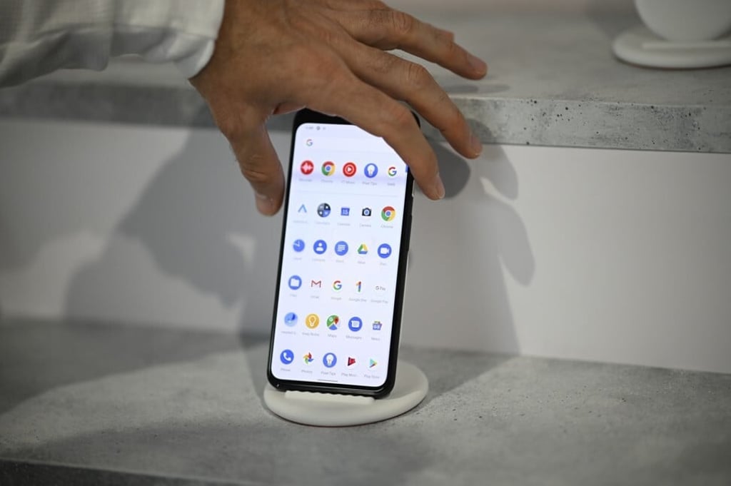 The Google Pixel 4a is half the price of last year’s high-end Pixel 4 (above). Photo: AFP