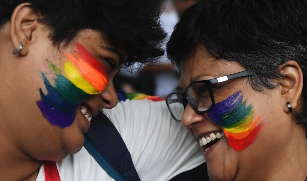 Indian members and supporters of the LGBT community celebrate the Supreme Court decision to strike down a colonial-era ban on gay sex, in September 2018. Photo: AFP Indian members and supporters of the LGBT community celebrate the Supreme Court decision to strike down a colonial-era ban on gay sex, in September 2018. Photo: AFP