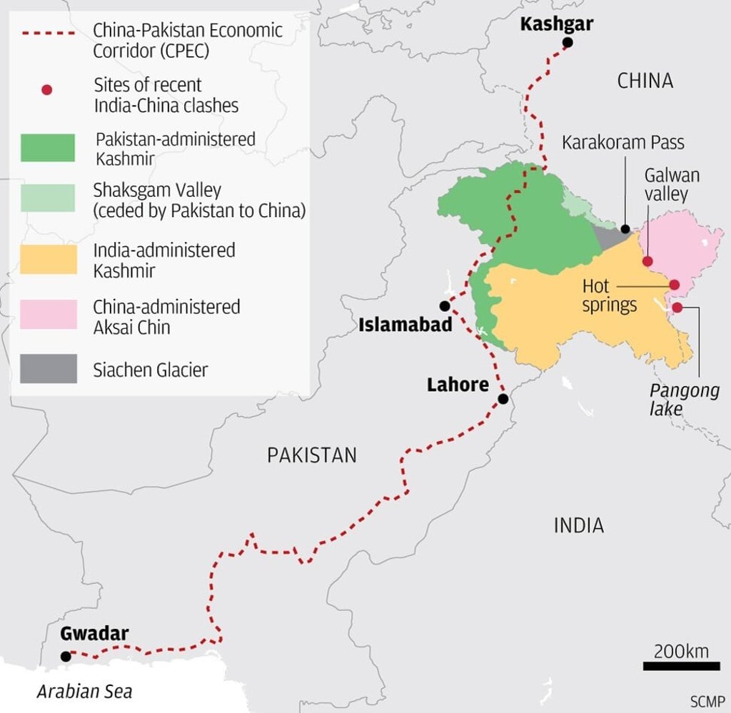 A graphic showing the China-Pakistan Economic Corridor. Image: SCMP A graphic showing the China-Pakistan Economic Corridor. Image: SCMP