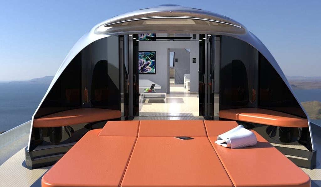 Essential features like sun lounges have not been forgotten. Photo: Lazzarini Design Studio