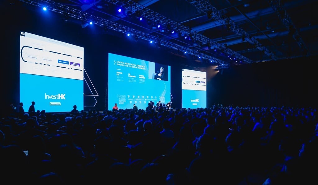 Since 2016, the annual Hong Kong Fintech Week has invited global thought leaders and aspiring fintech companies to discuss future possibilities of the industry. Photo: Invest Hong Kong