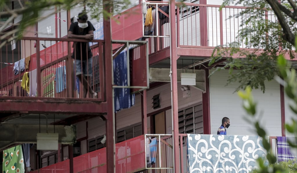 The living conditions of Singapore’s army of low-wage migrant workers have been a subject of national debate amid the coronavirus pandemic. Photo: EPA