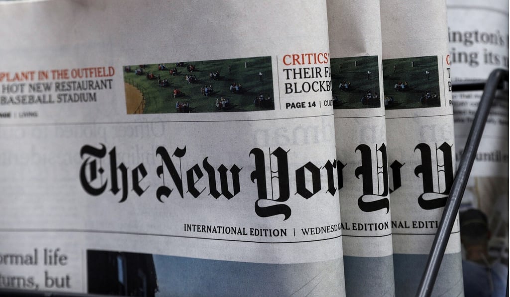 The New York Times is moving part of its operations to South Korea. Photo: AP The New York Times is moving part of its operations to South Korea. Photo: AP