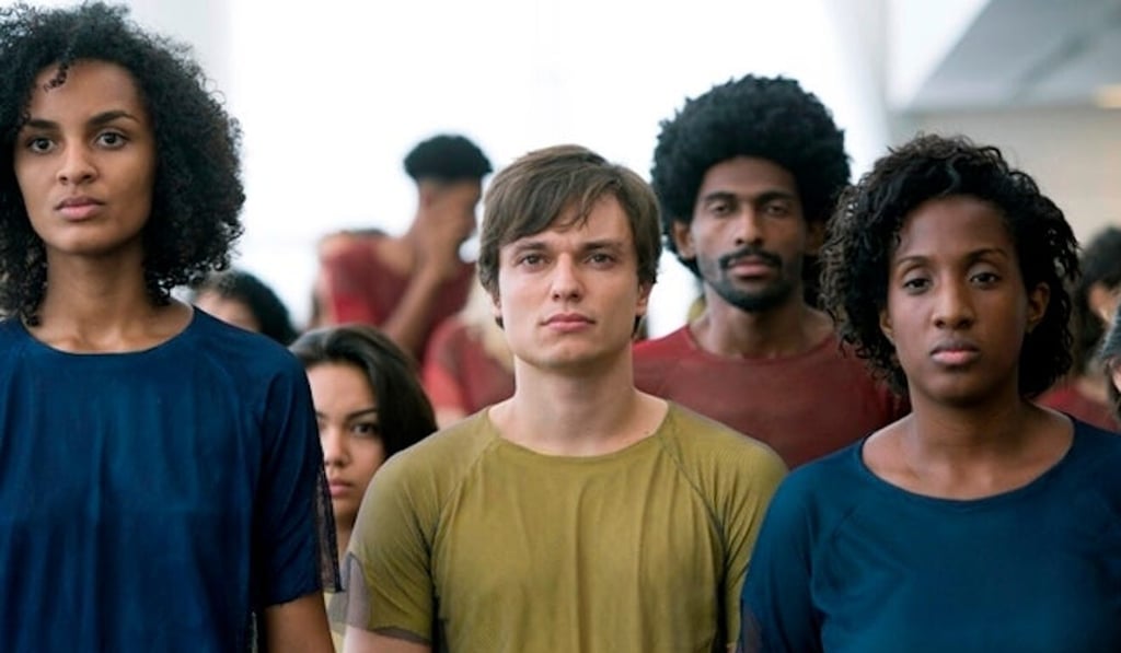 3%, a futuristic Brazilian series whose title refers to those able to escape the slums for a place on an island paradise. Photo: Netflix