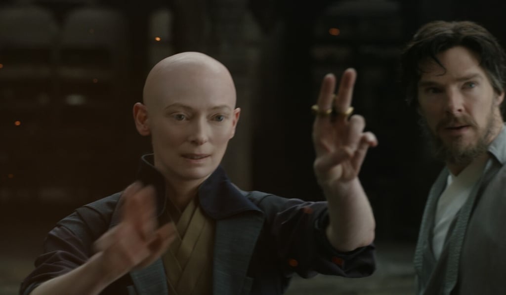 In Marvel's 2016 movie Doctor Strange, Tilda Swinton plays a Celtic version of the Ancient One, the mentor of Doctor Strange. Picture: Marvel In Marvel's 2016 movie Doctor Strange, Tilda Swinton plays a Celtic version of the Ancient One, the mentor of Doctor Strange. Picture: Marvel