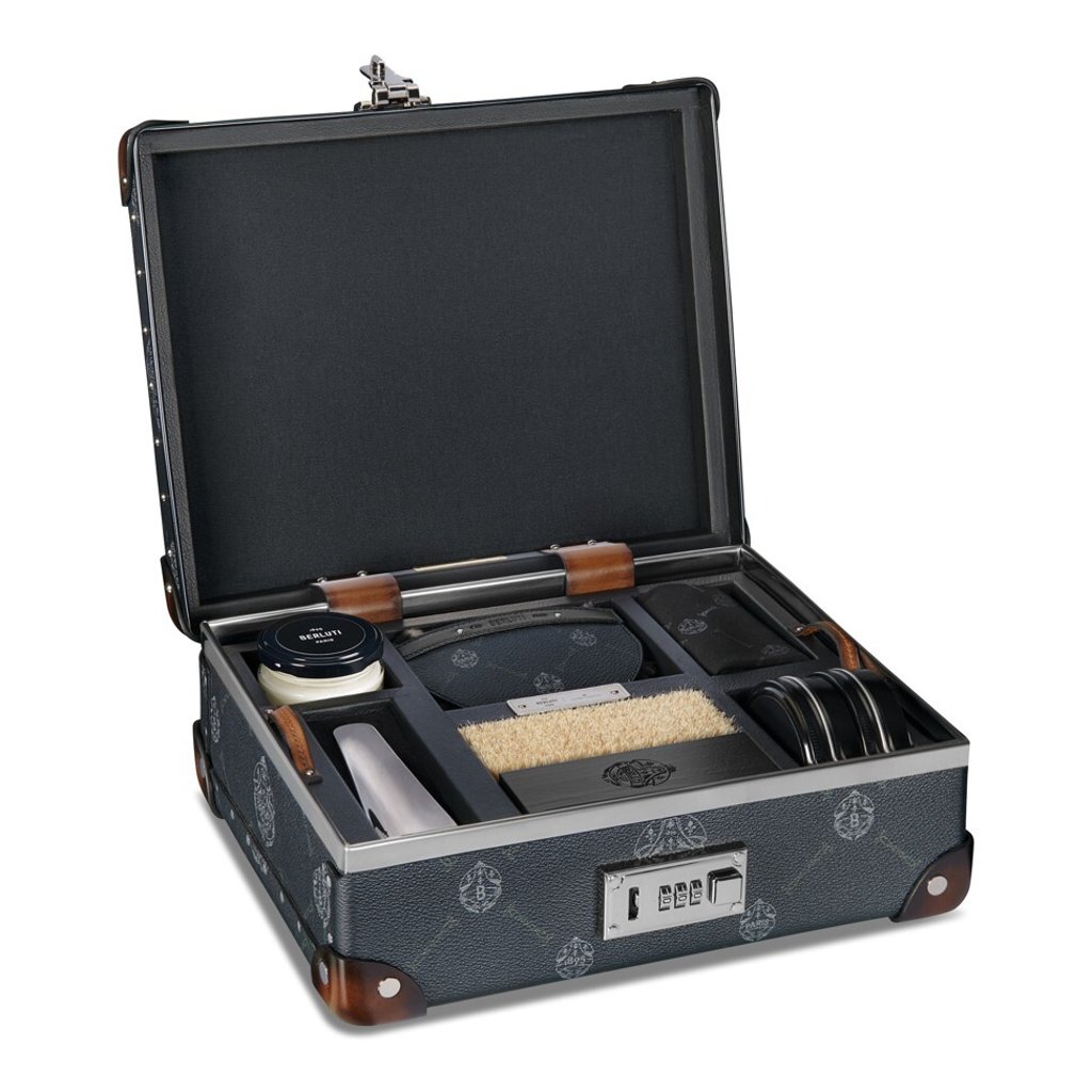 Berluti signature canvas shoe care kit. Photo: handout Berluti signature canvas shoe care kit. Photo: handout