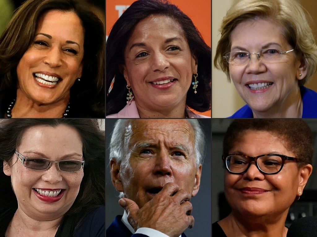 Joe Biden has made it clear he’ll choose a woman as his running mate. Photo: AFP