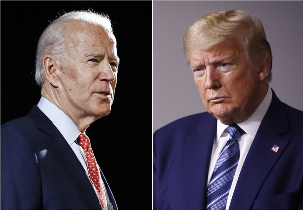 Former vice-president Joe Biden and US President Donald Trump will face off in the election in November. Photo: AP