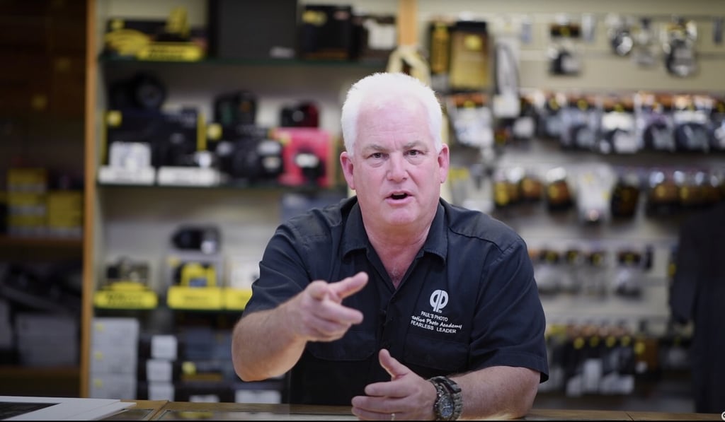 Mark Comon opens his virtual classroom 30 minutes before the lessons start at Creative Photo Academy in Los Angeles. Photo: Creative Photo Academy