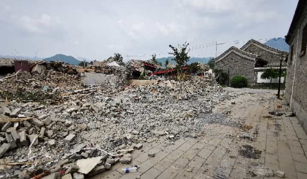 Little remains of the 170 properties that once made up Xitai village. Photo: Handout