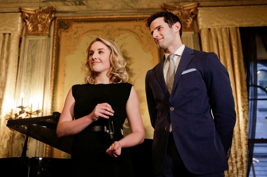 Actors Jeanna de Waal and Roe Hartrampf play the two main roles of Diana and Prince Charles in the new musical Diana. Photo: Reuters