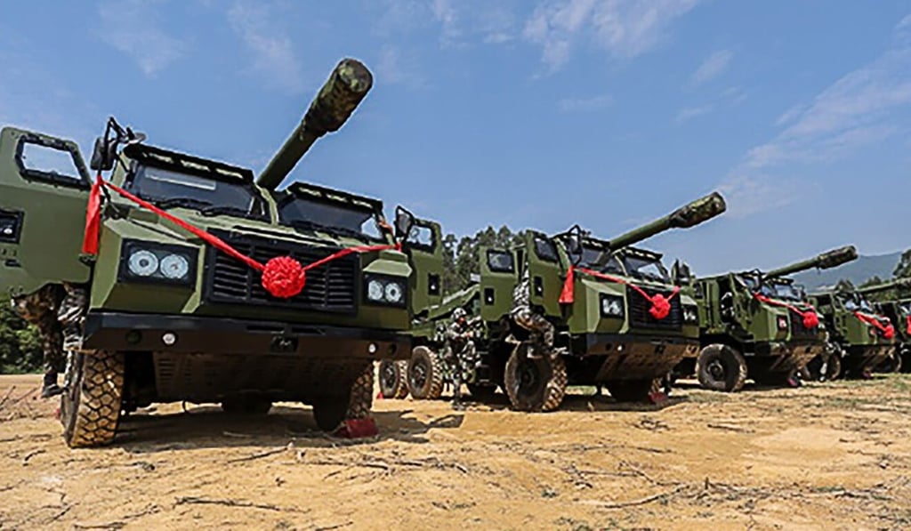 The PLA’s PCL-181 155mm “truck gun” has been involved in drills in Himalayas in recent months. Photo: Weibo