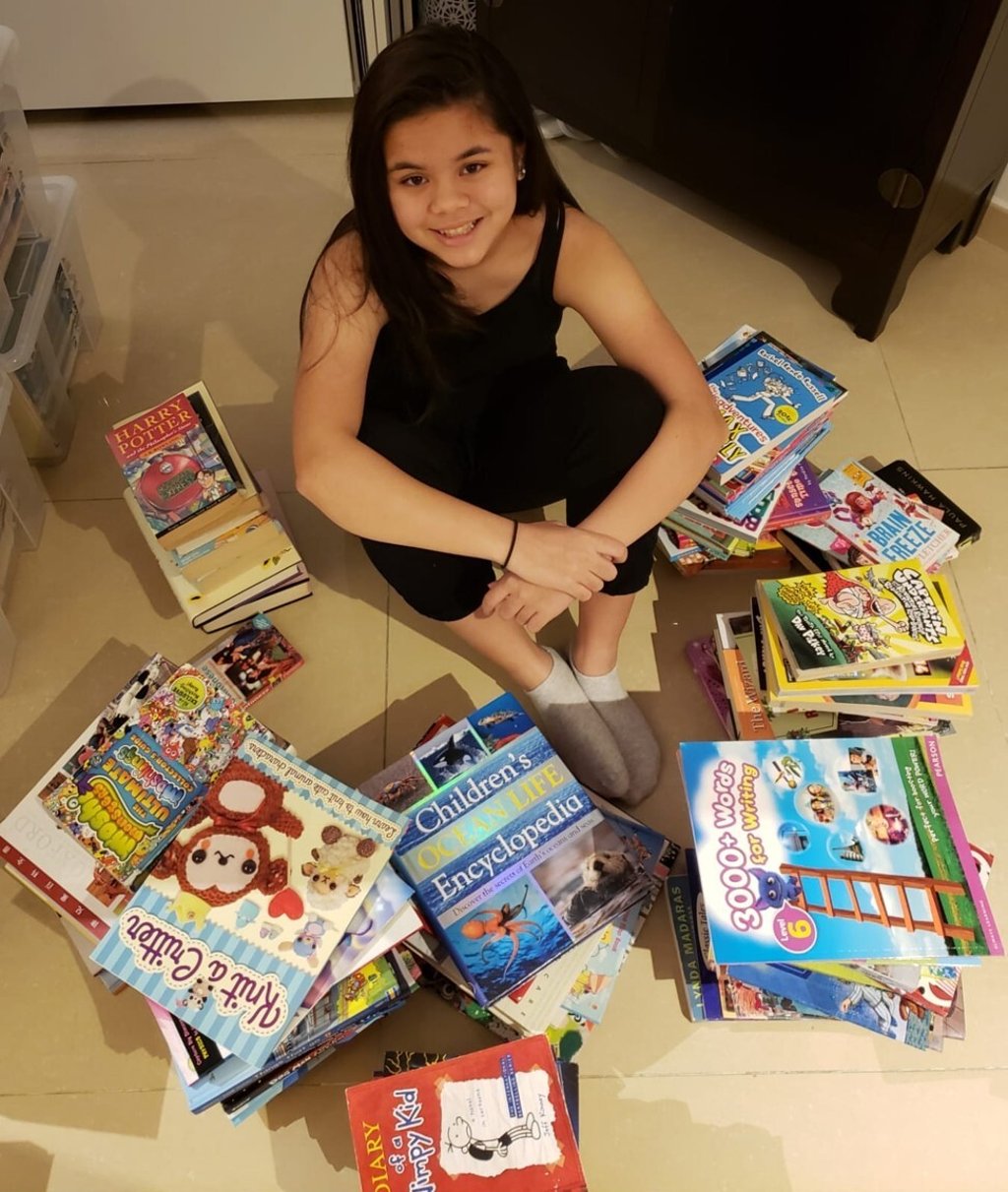 Bailey Cherry wanted to find a sustainable way to pass on some of her books to others. Photo: reBooked Bailey Cherry wanted to find a sustainable way to pass on some of her books to others. Photo: reBooked