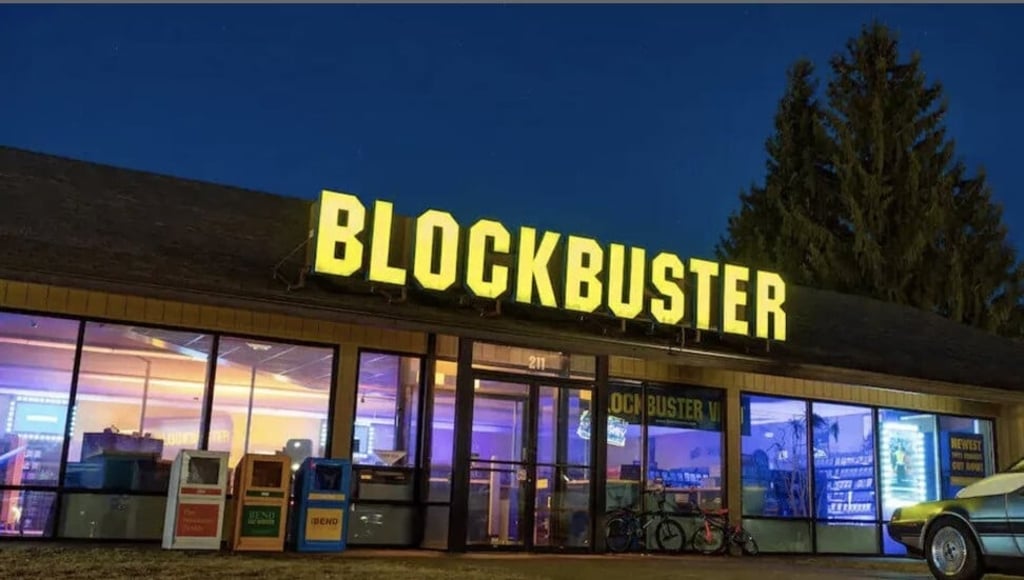 Blockbuster had more than 9,000 worldwide outlets at its peak in the early 2000s. Photo: Blockbuster