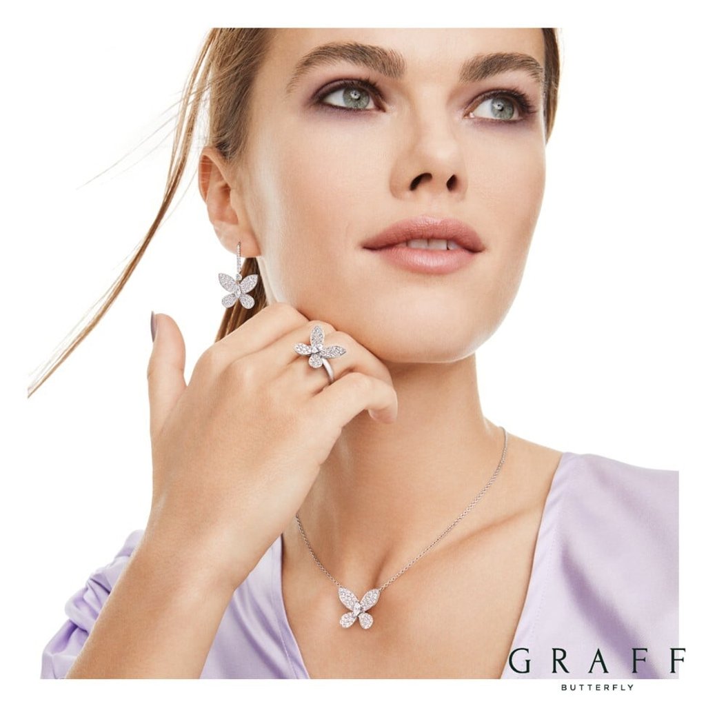 Graff's new Butterfly Silhouette collection. Photo: Graff